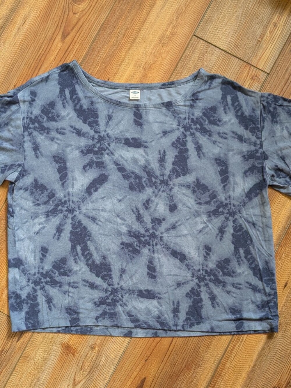 Old Navy Blue Tie-Dye Short Sleeve Crewneck Tee